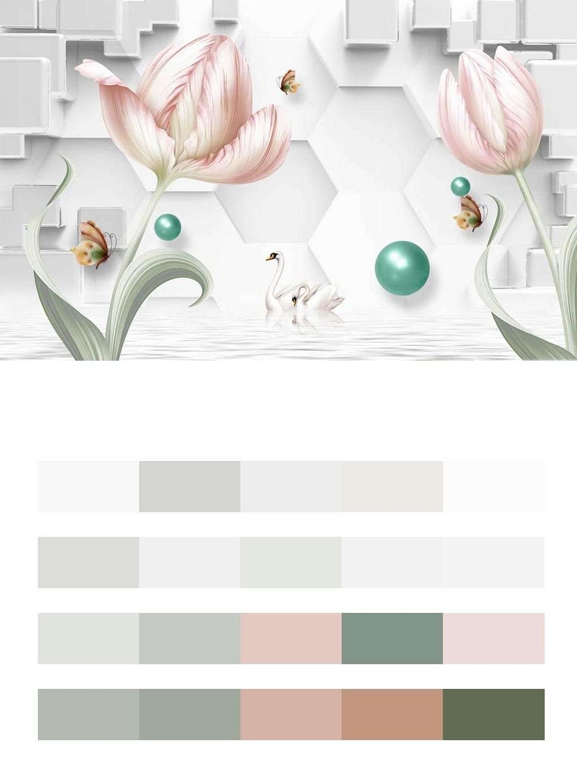 3д тюльпаны  10-845