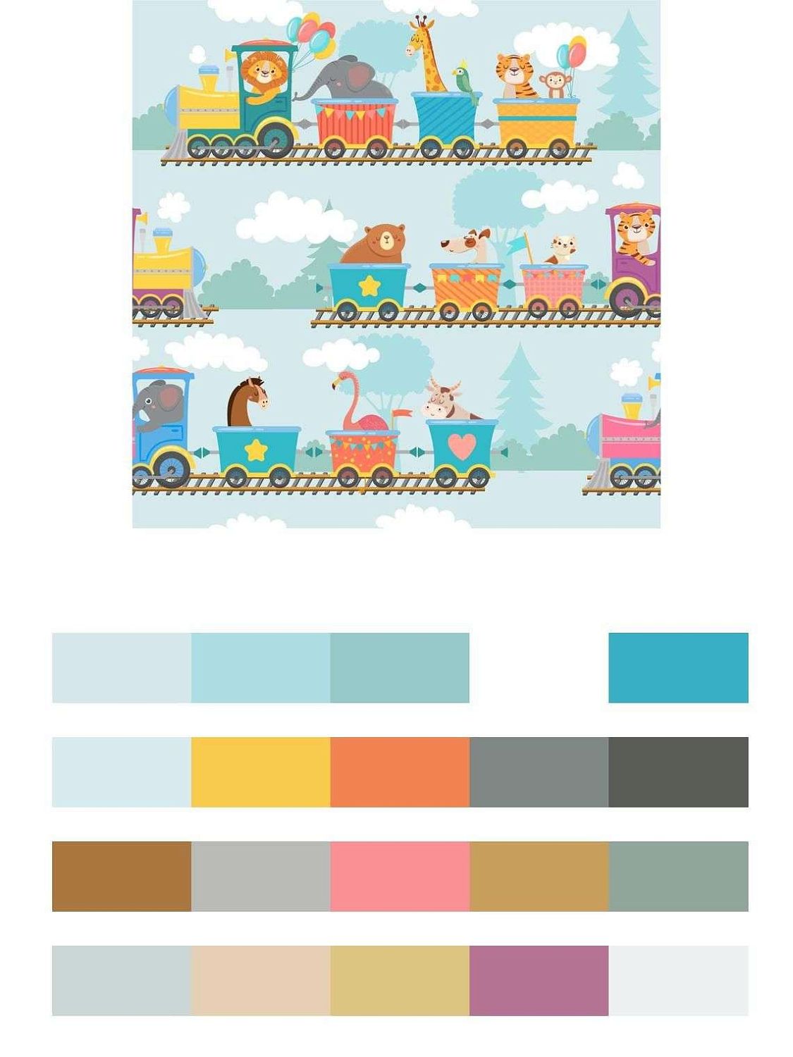 Паровозики детские  12-807