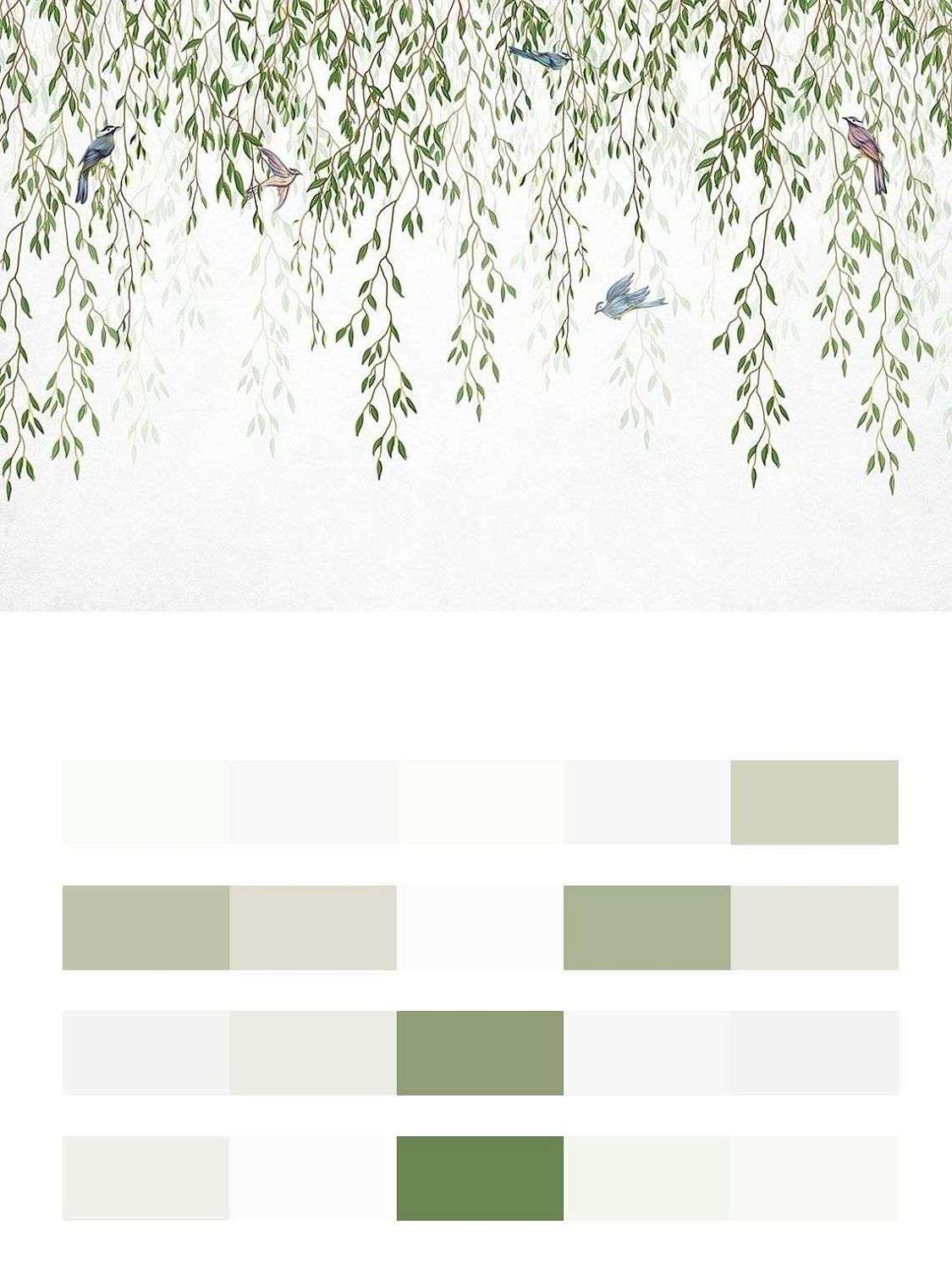 Зеленые ветви ивы  9-1445