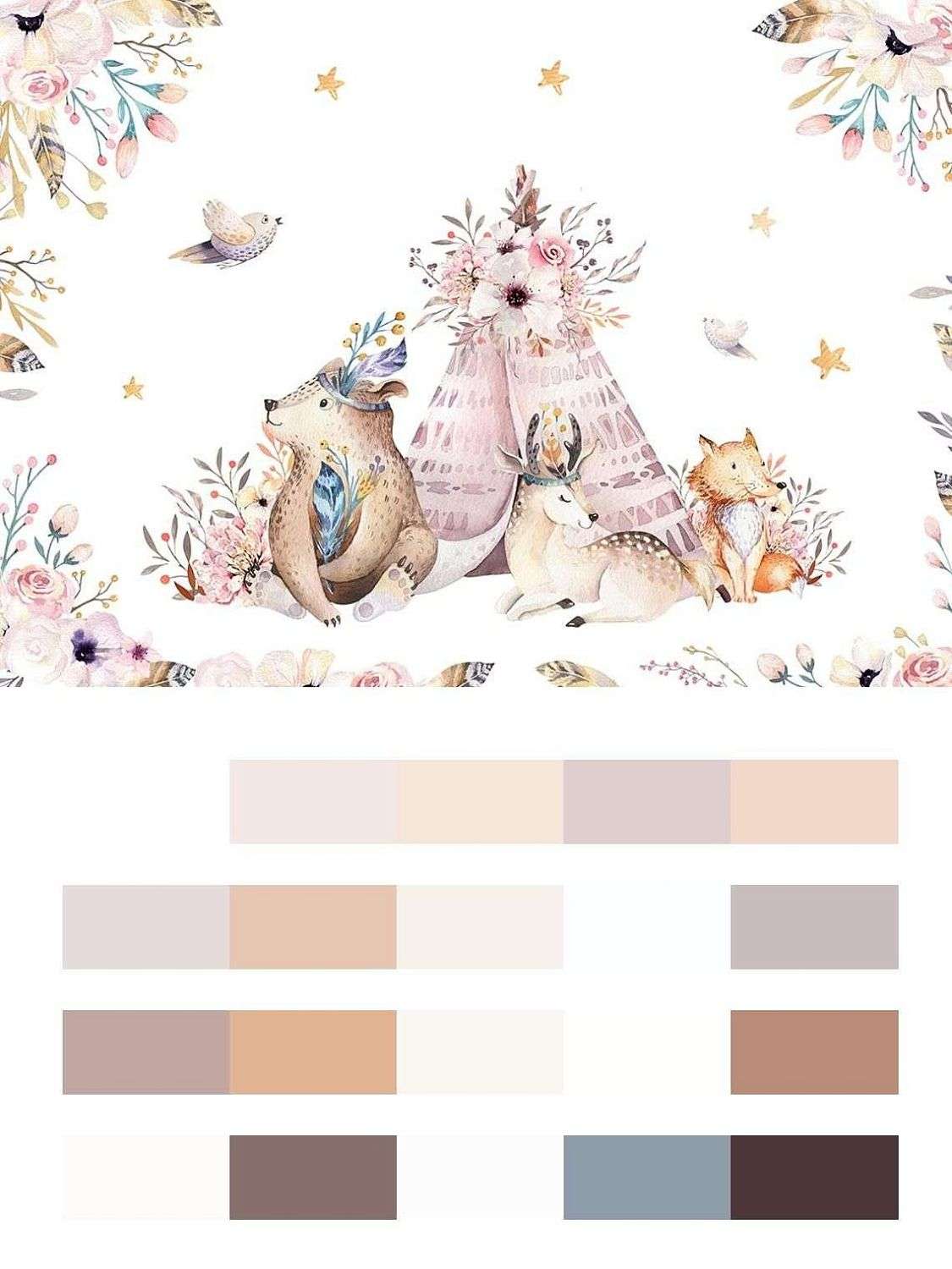 Животные на полянке  14-060