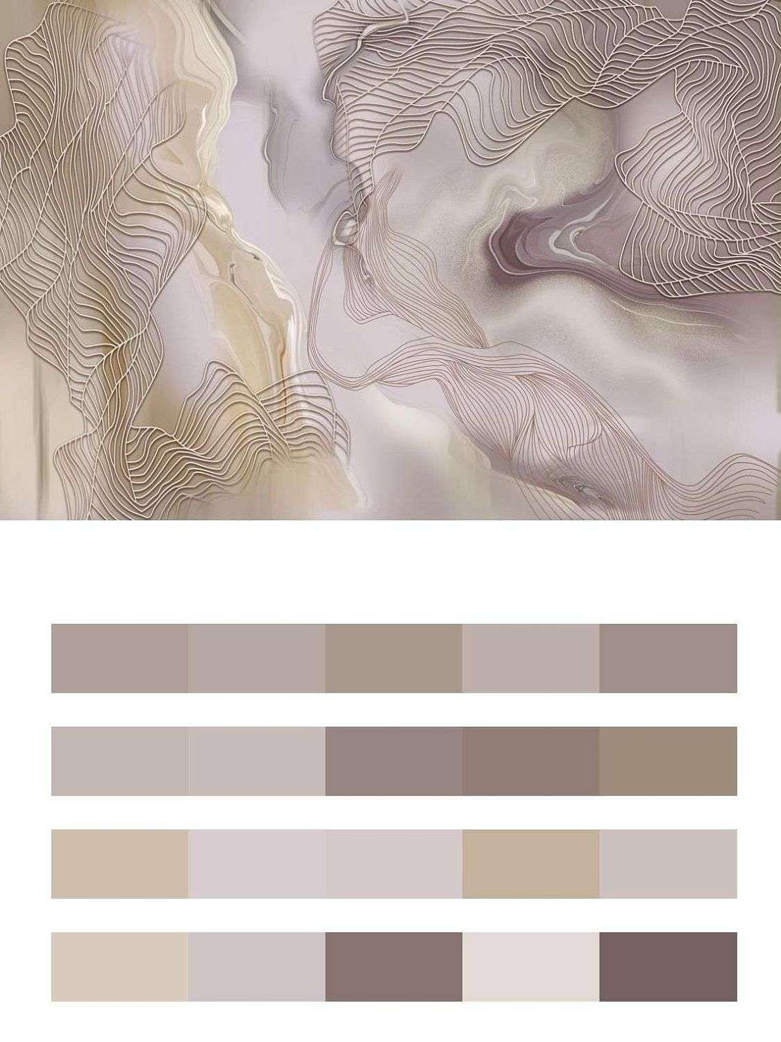 Разводы золотые на розовом фоне  13-588