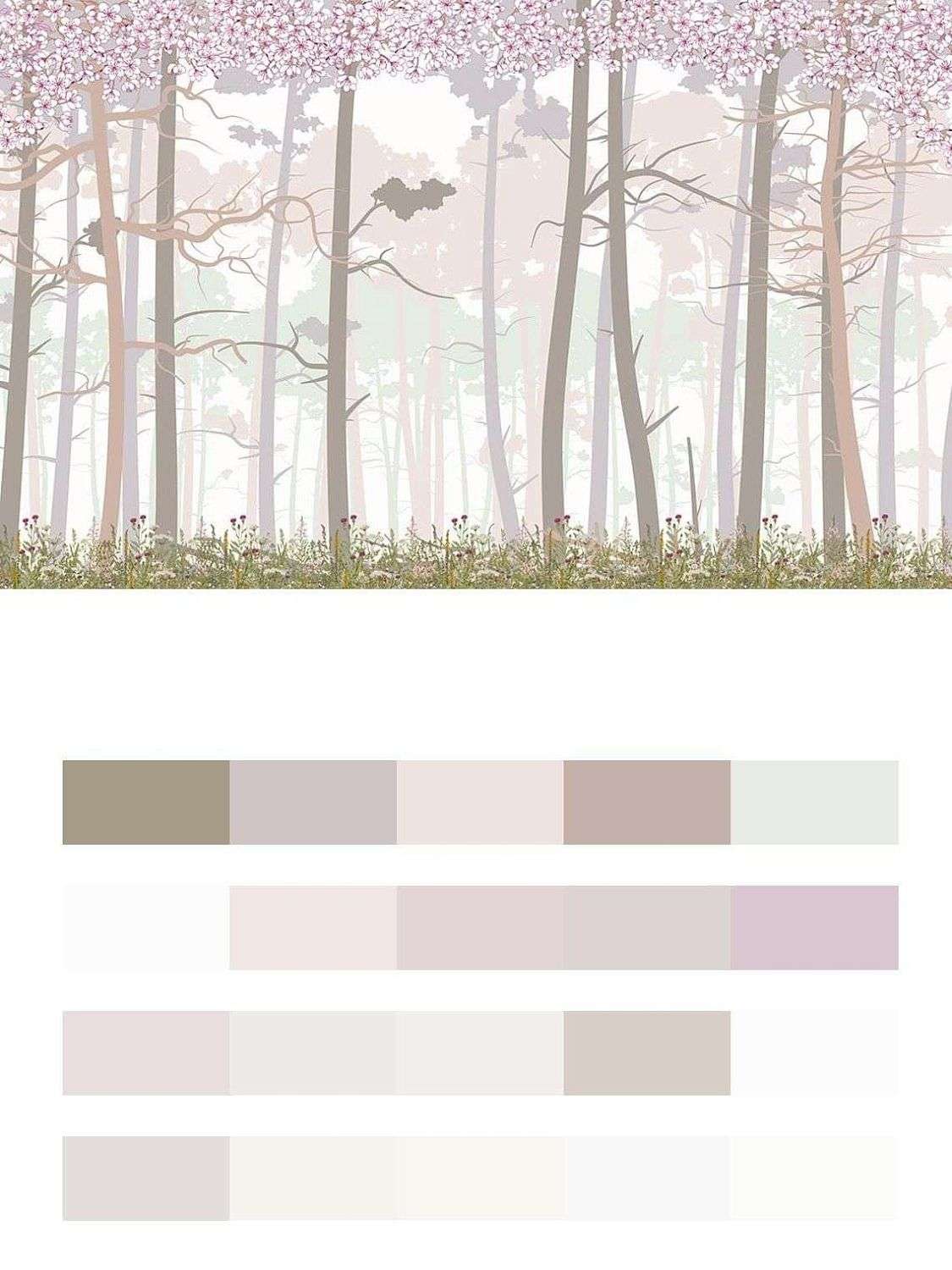 Цветение сакуры в сказочном лесу  14-458