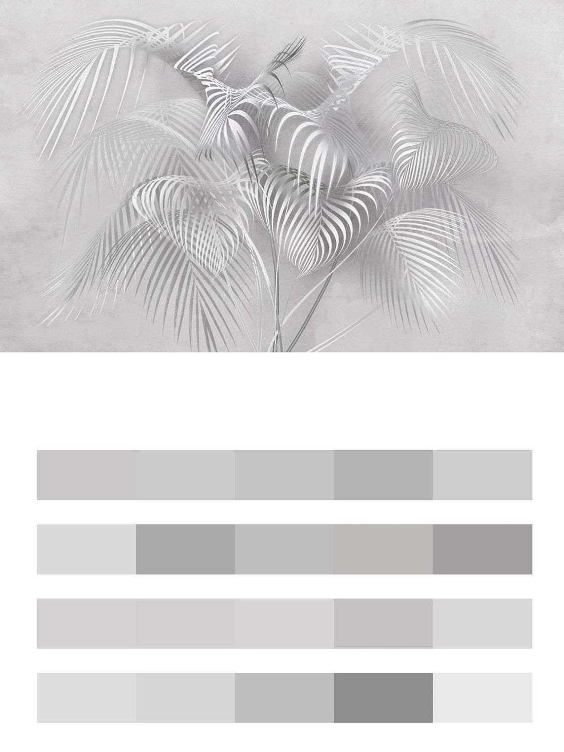 3д листья папоротника  13-249