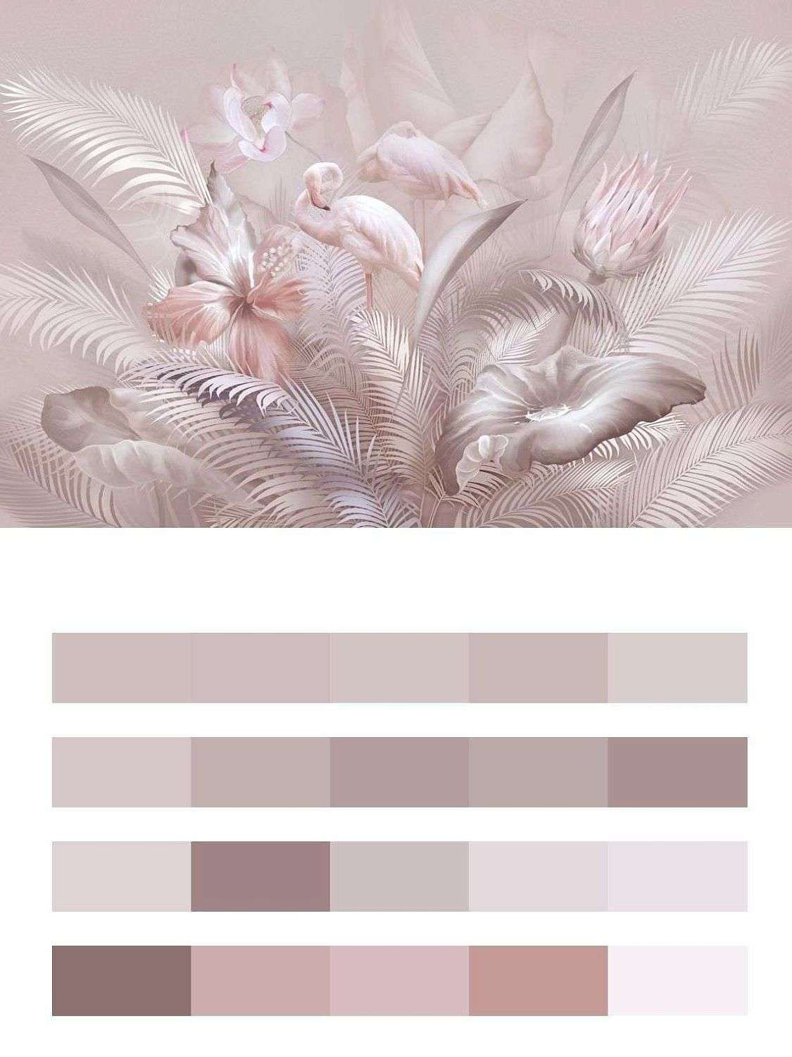 Фламинго в перьях  13-581