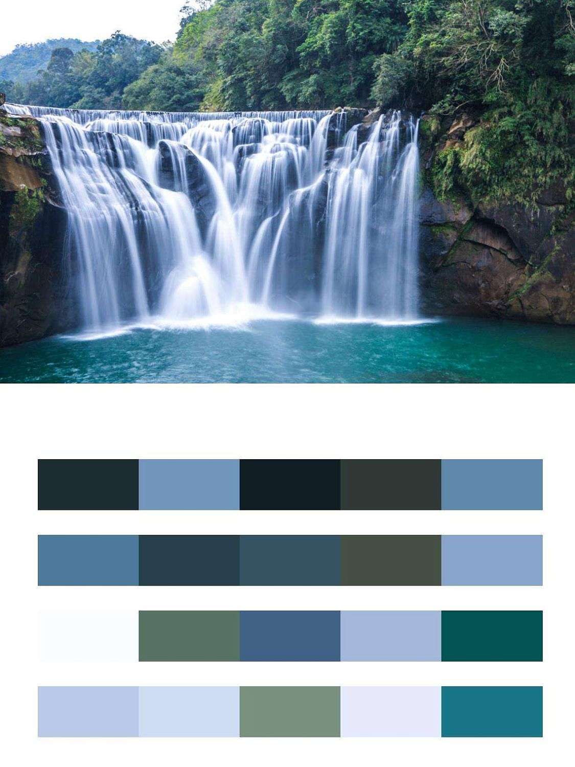 Красивый водопад на Тайване  9-887