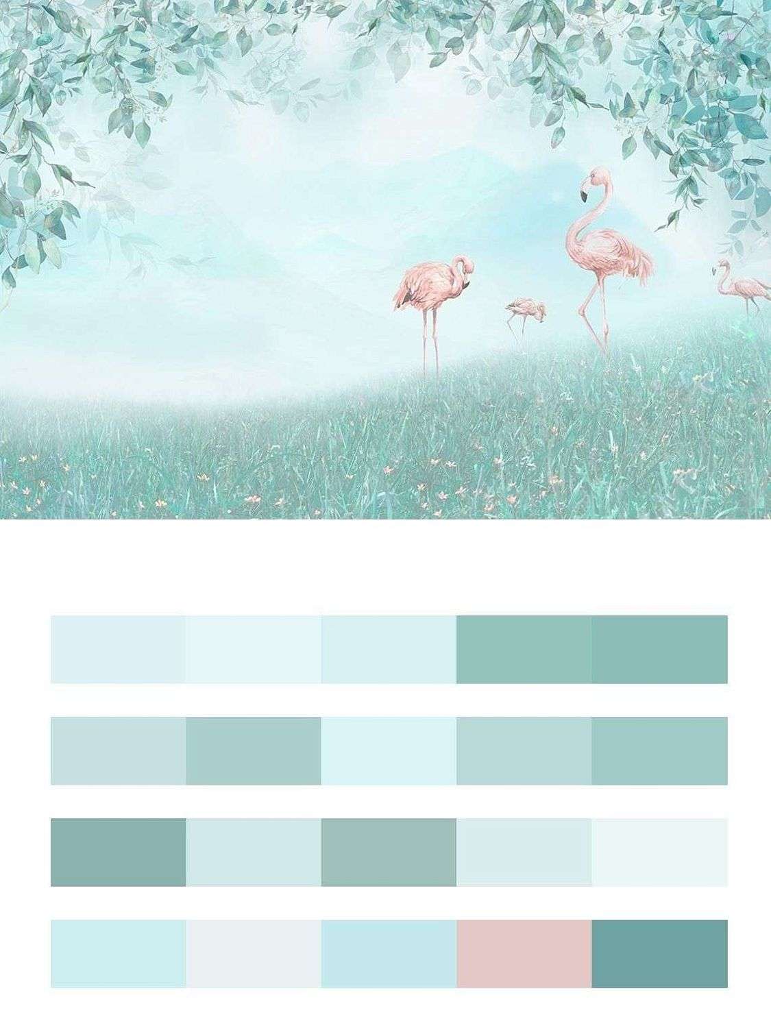 Фламинго на волшебной поляне  12-1463