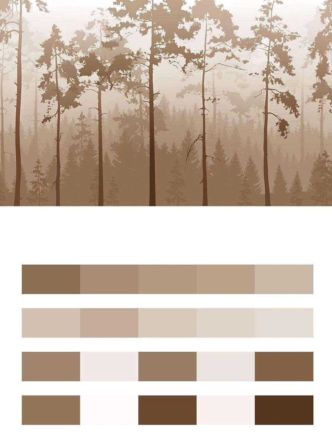 Силуэт леса  14-608