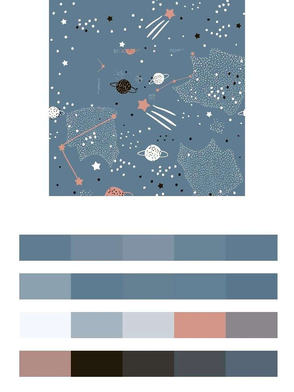 Космос серый  12-718