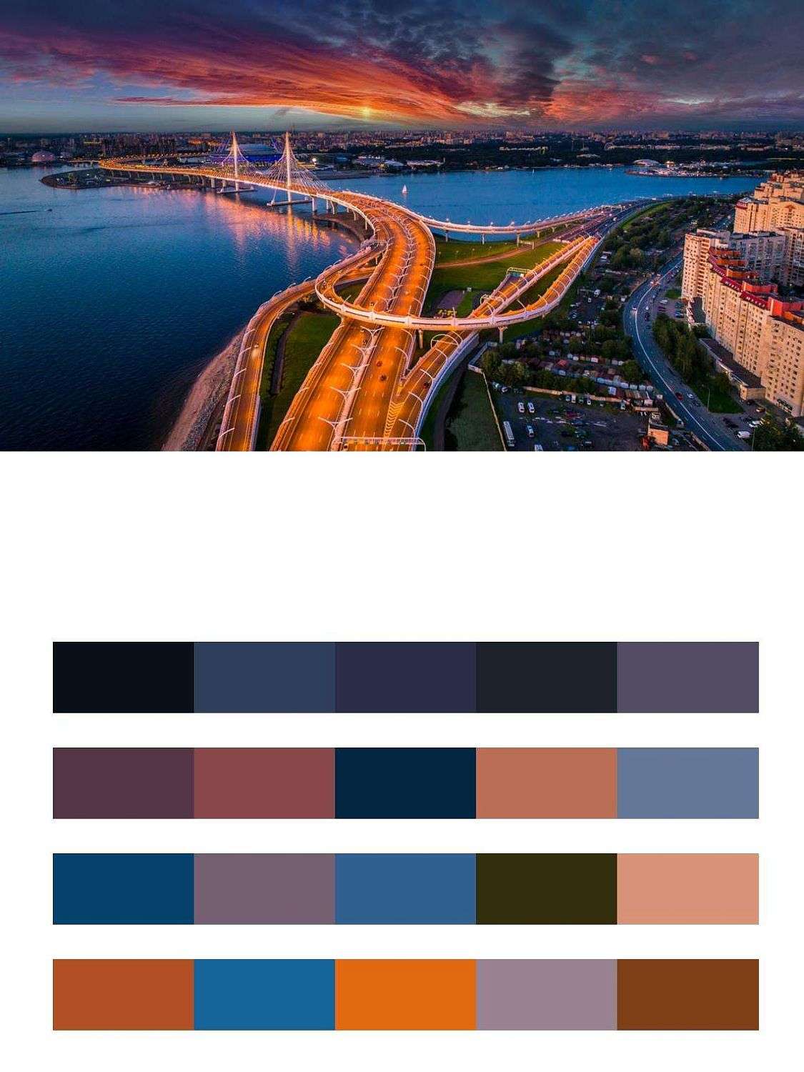 Мост ночью в Питере  9-688