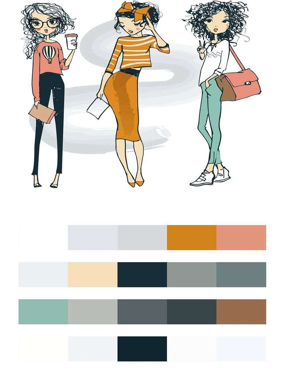 Стильные подружки  12-638