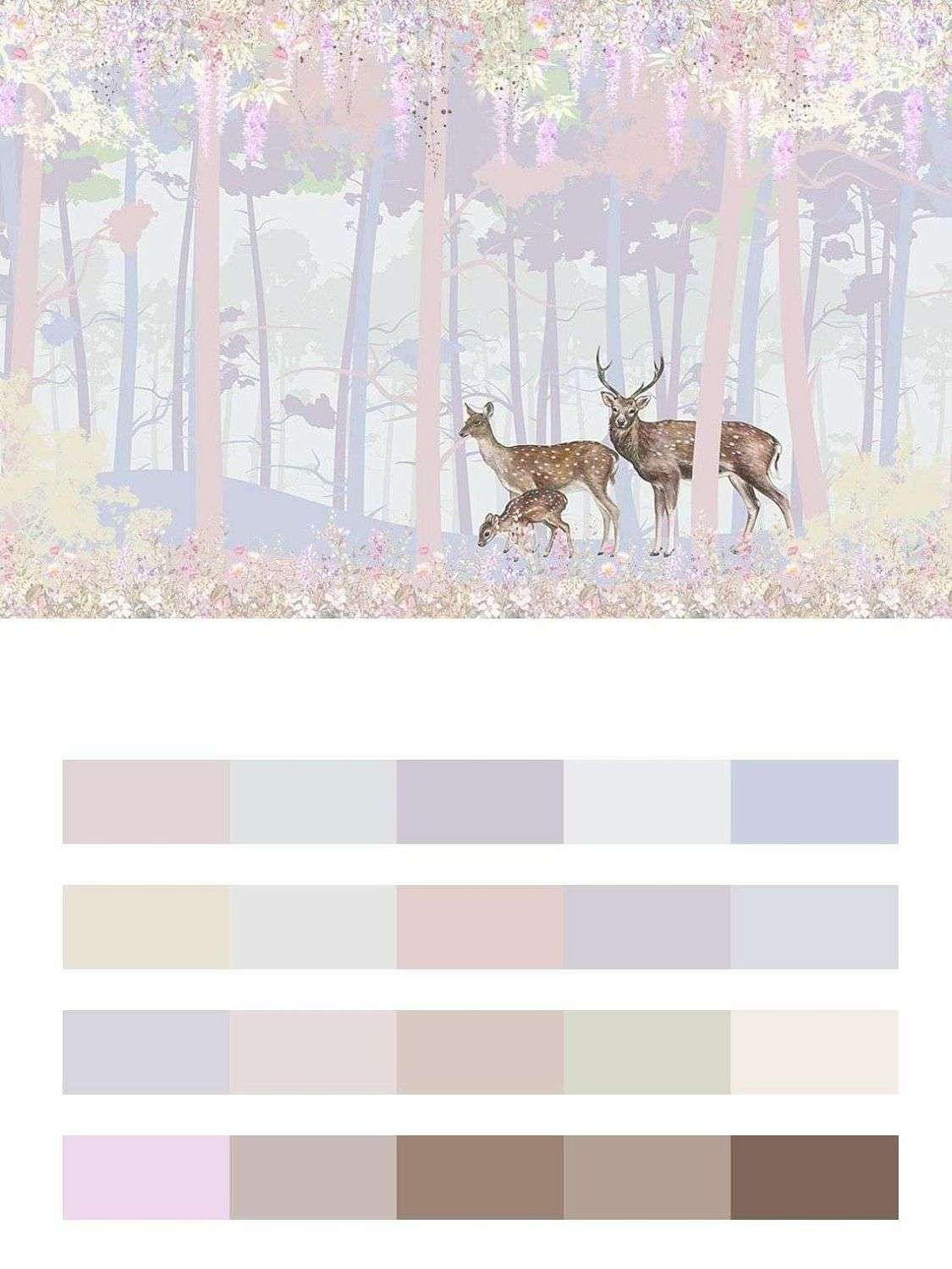 Олени в волшебном лесу  14-416