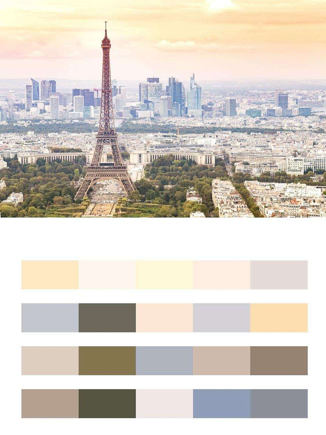 Вид Парижа в сером цвете  9-748