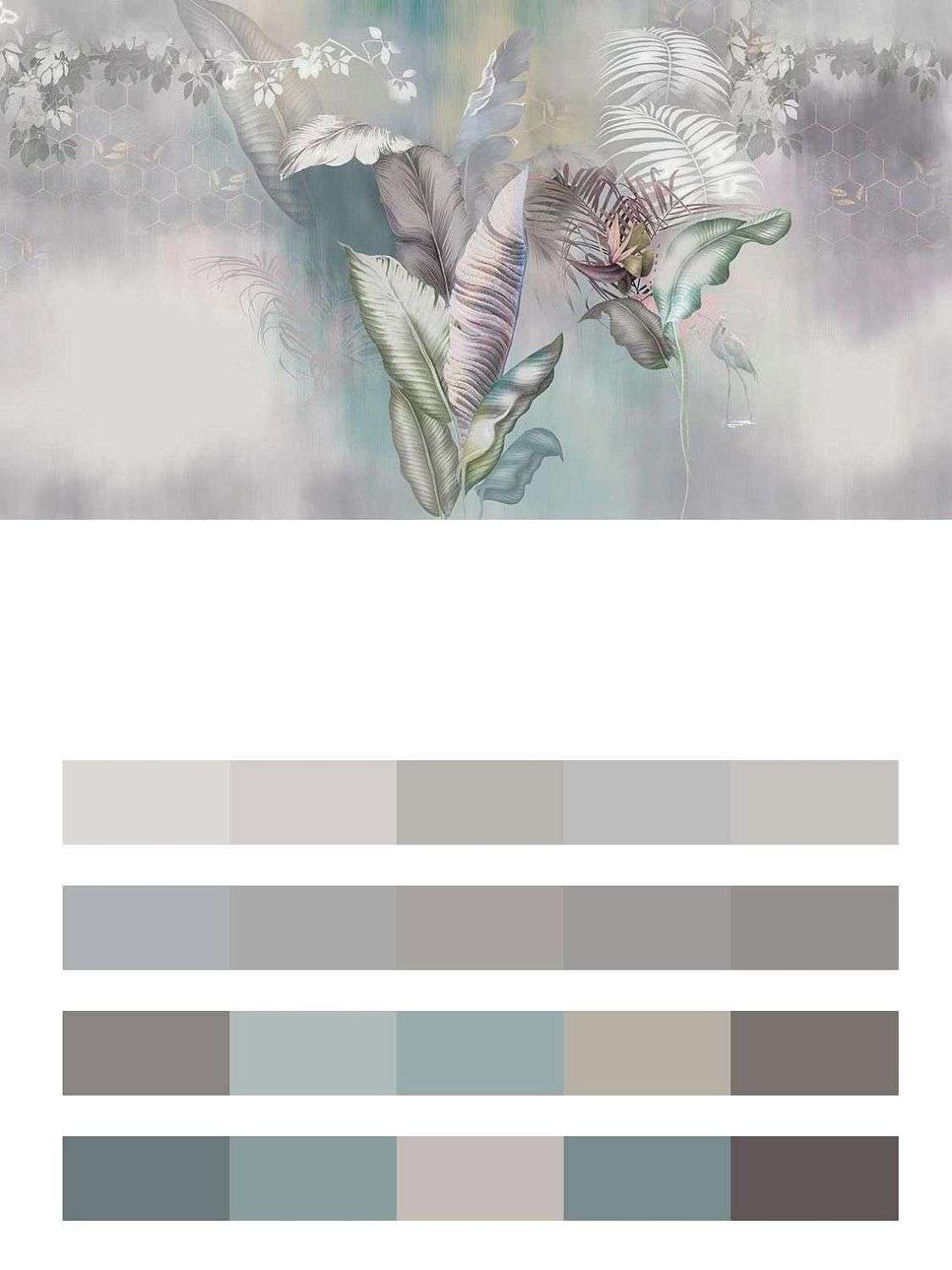 Букет тропических листьев  13-409