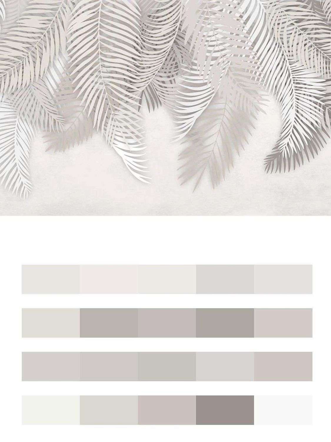 Пальмовые листья сверху  9-1198