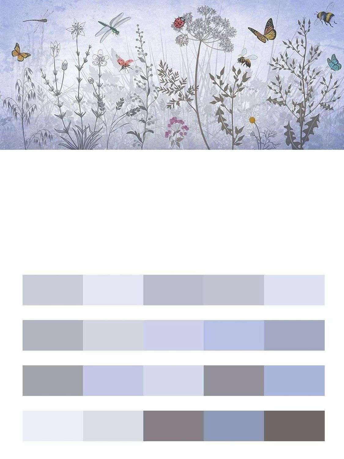 Луговые цветы  9-1823