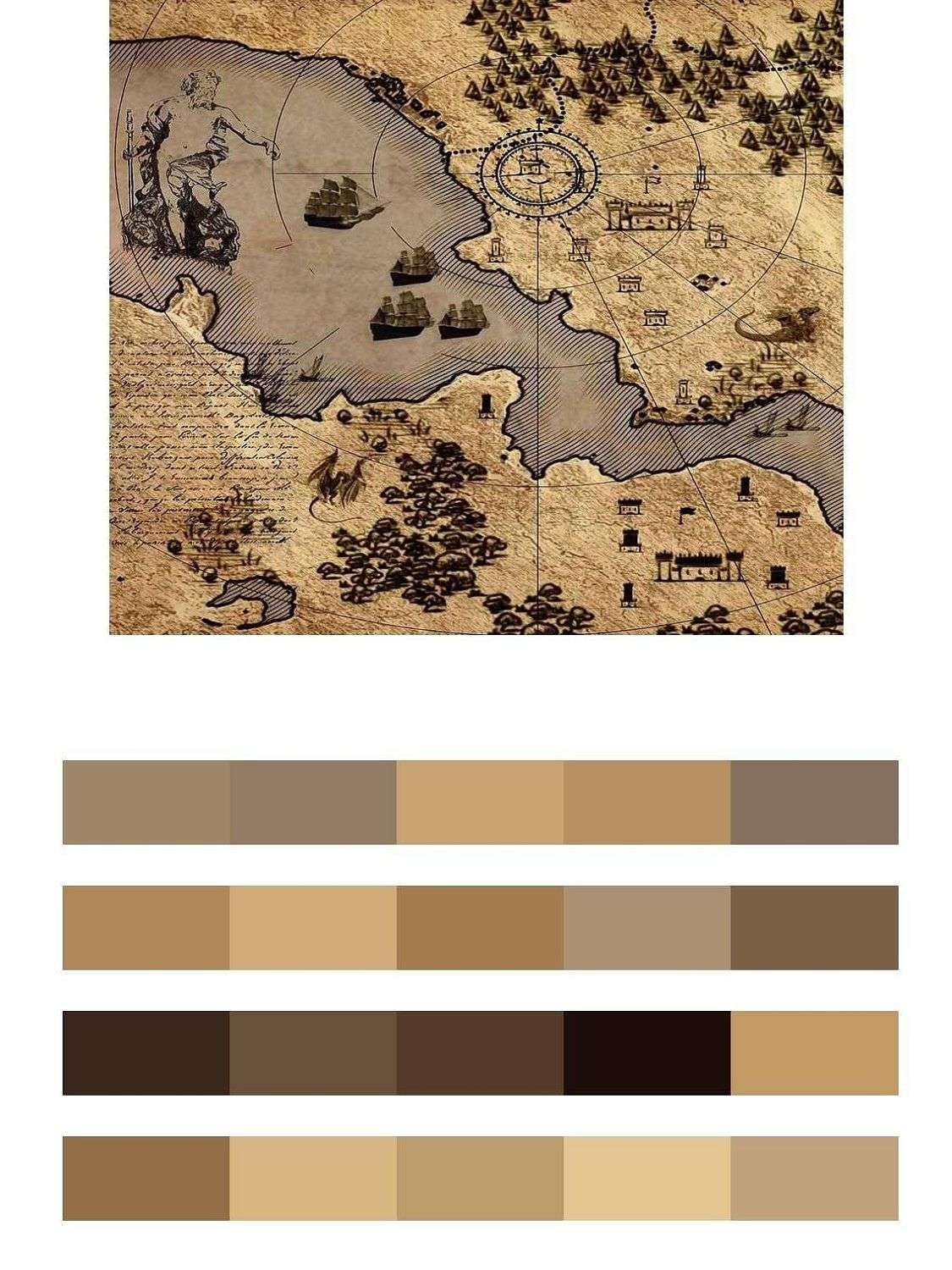 Старинная карта  12-1570