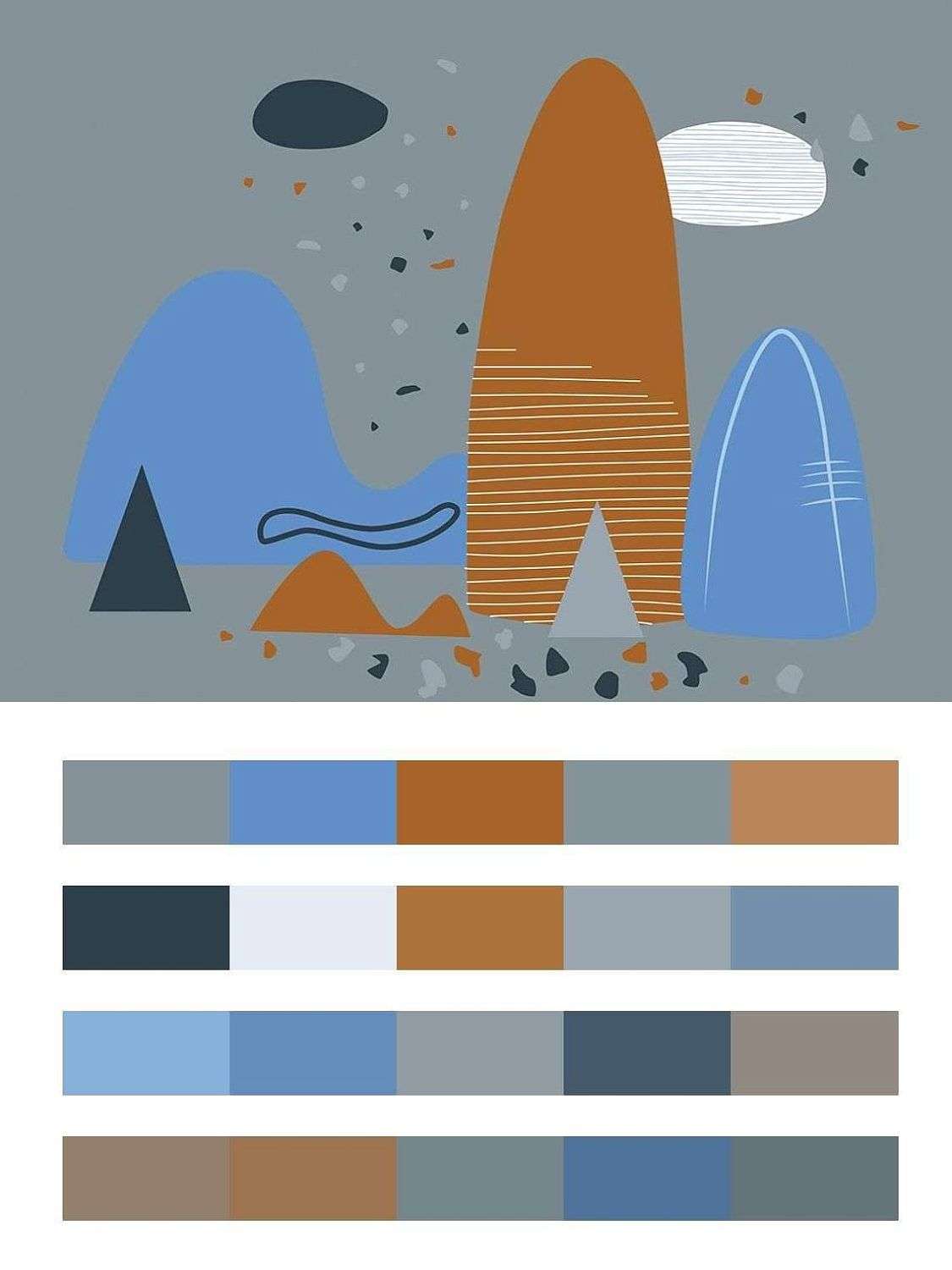 Горы наклейки  14-101