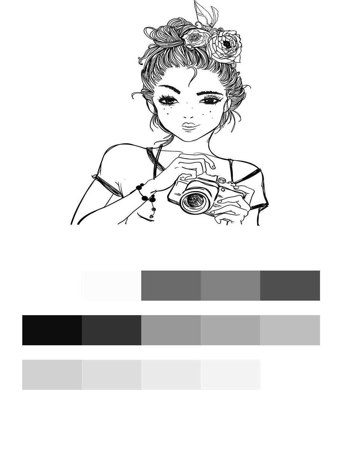 Девушка-фотограф  12-630