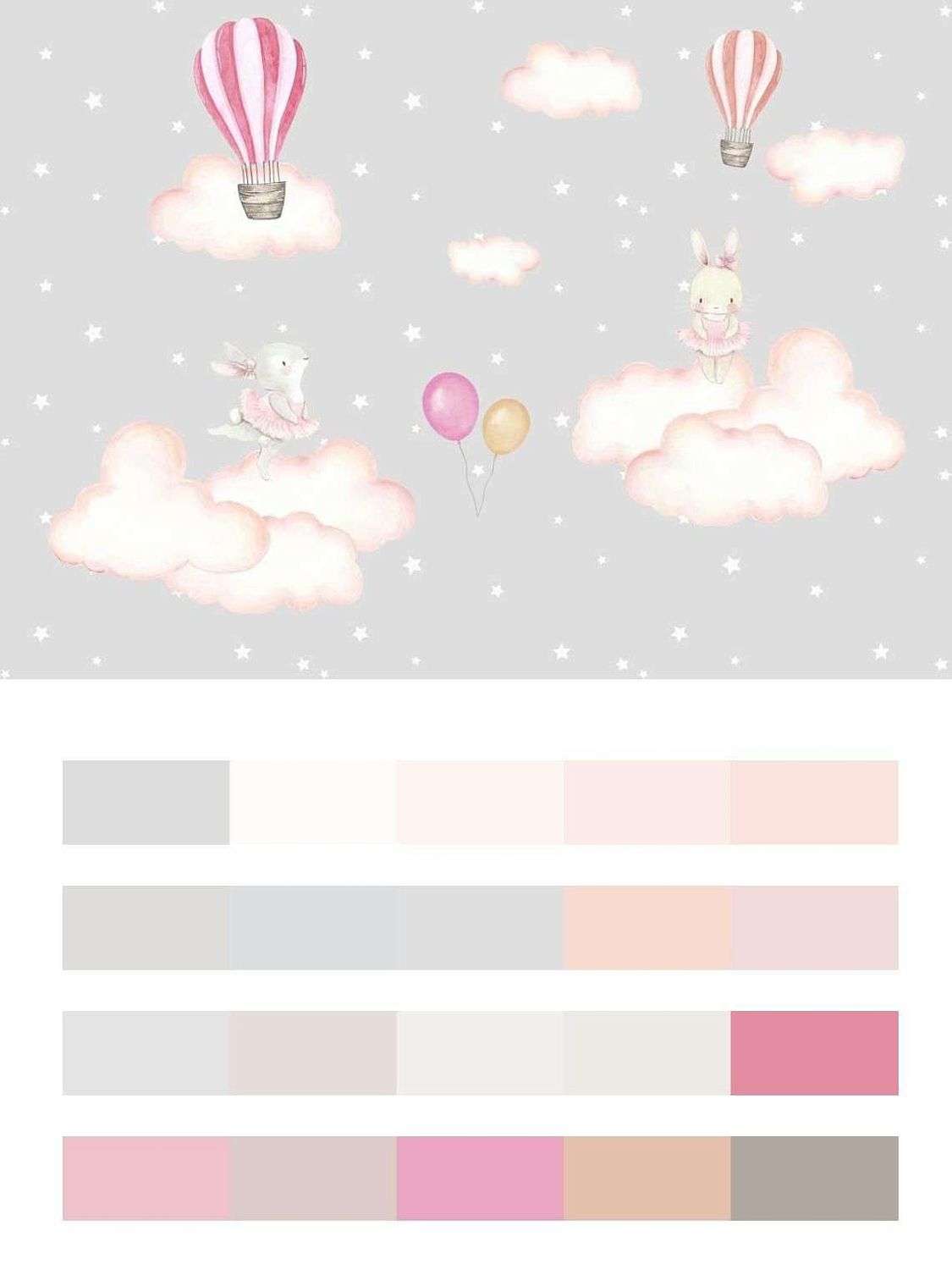 Зайчики на воздушных облаках  12-1193