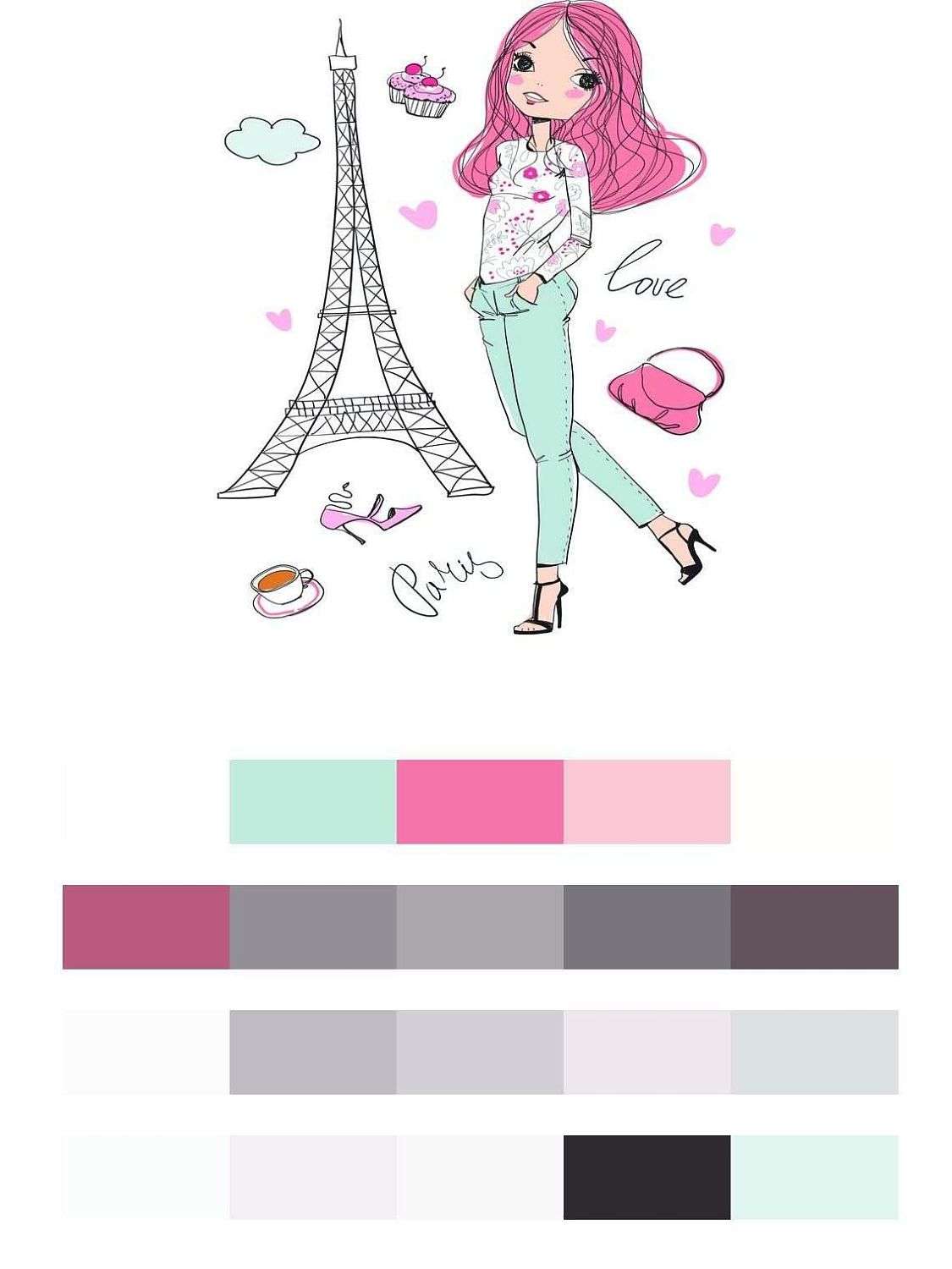 Милая девочка париж  12-1255