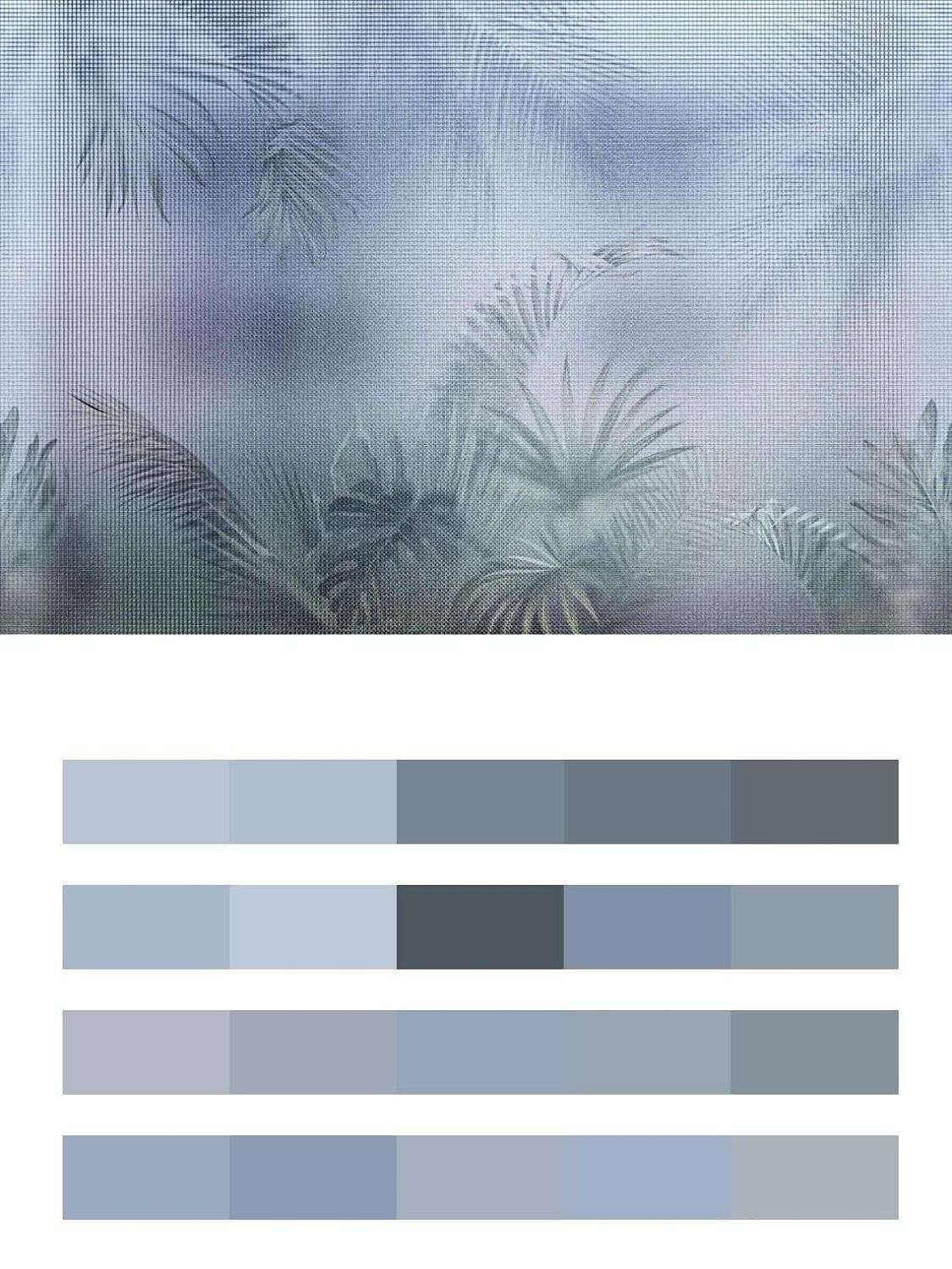 Тропические листья в тумане  9-1265