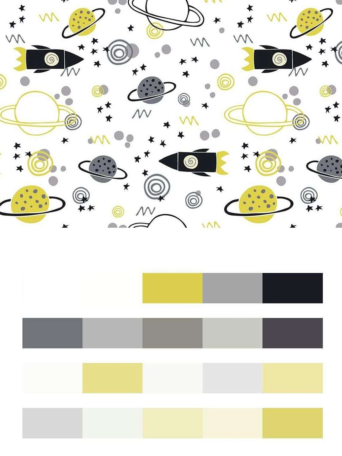 Космос желтый  12-697