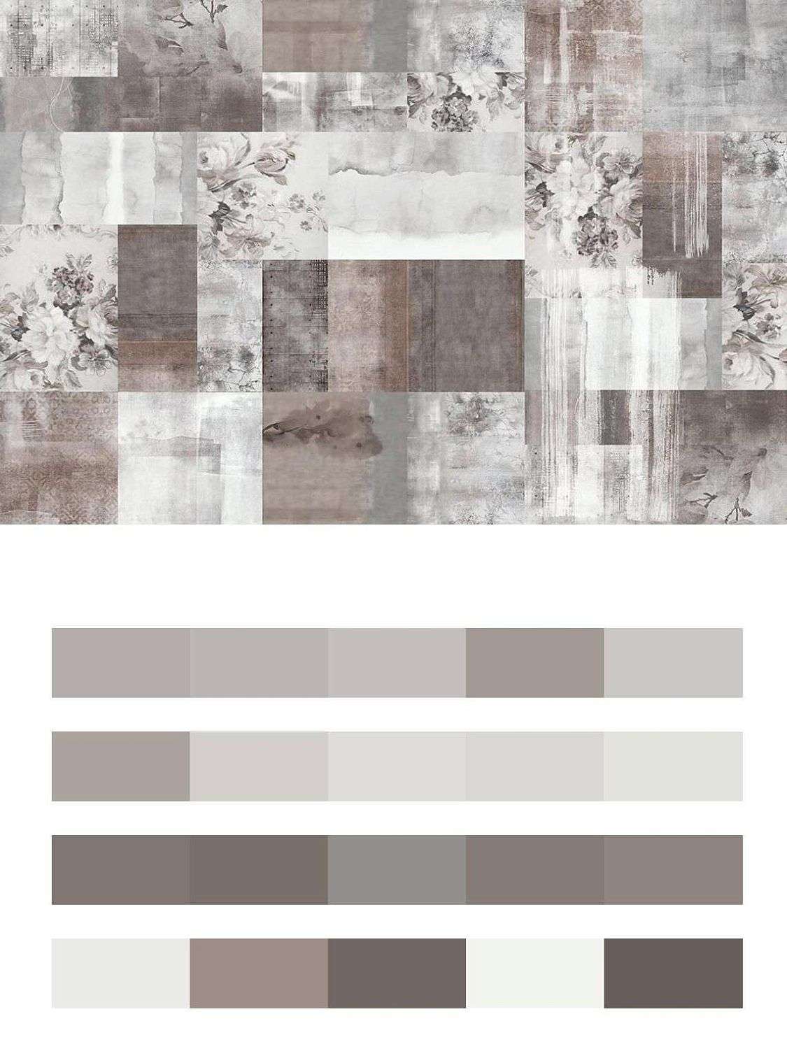 Цветы винтаж гранж  9-1261