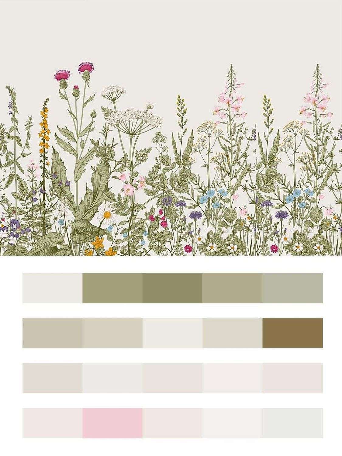 в кухню Полевые цветы  9-1863