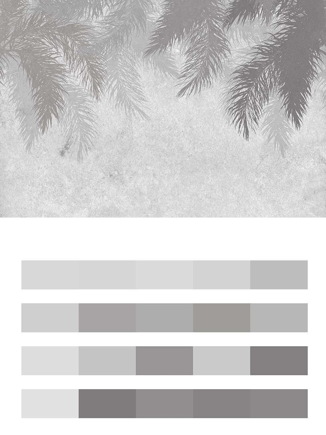 Тёмные перья на сером фоне  9-1717