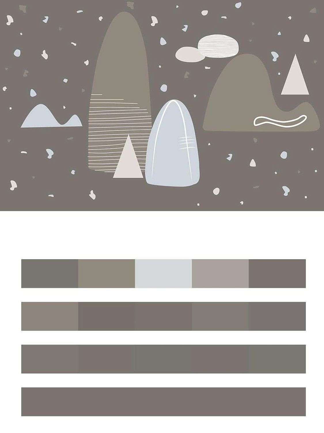 Горы на темном фоне  14-099