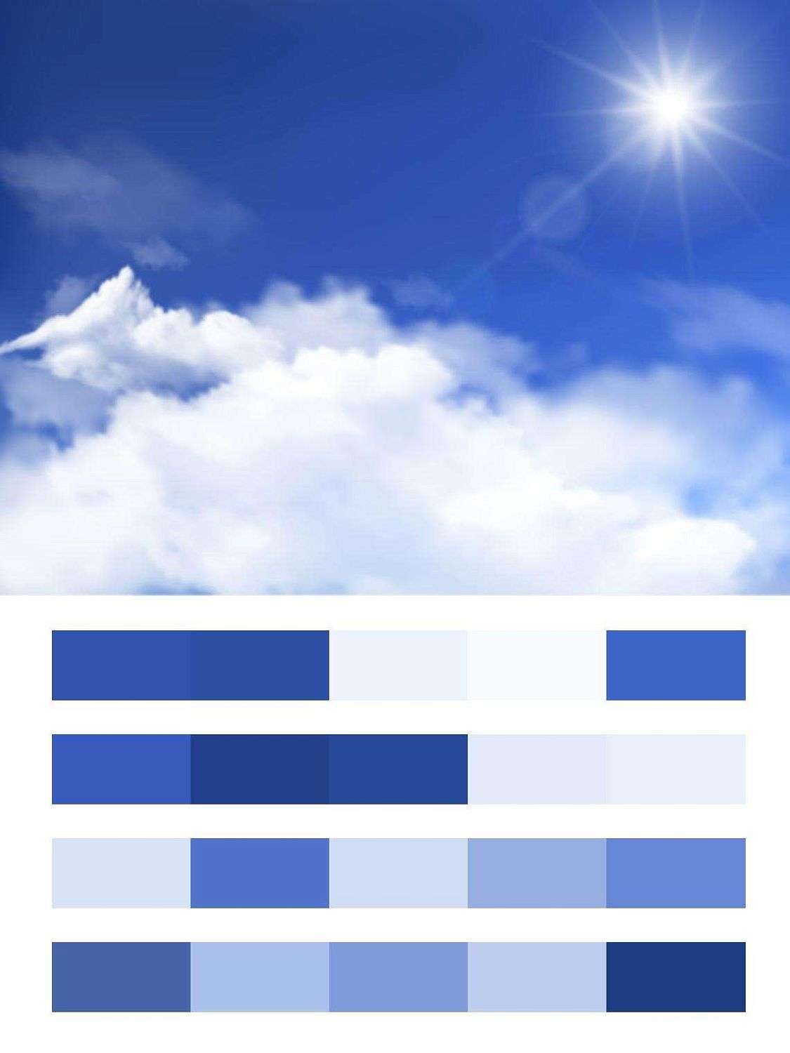 Светлое солнце в синем небе  9-408