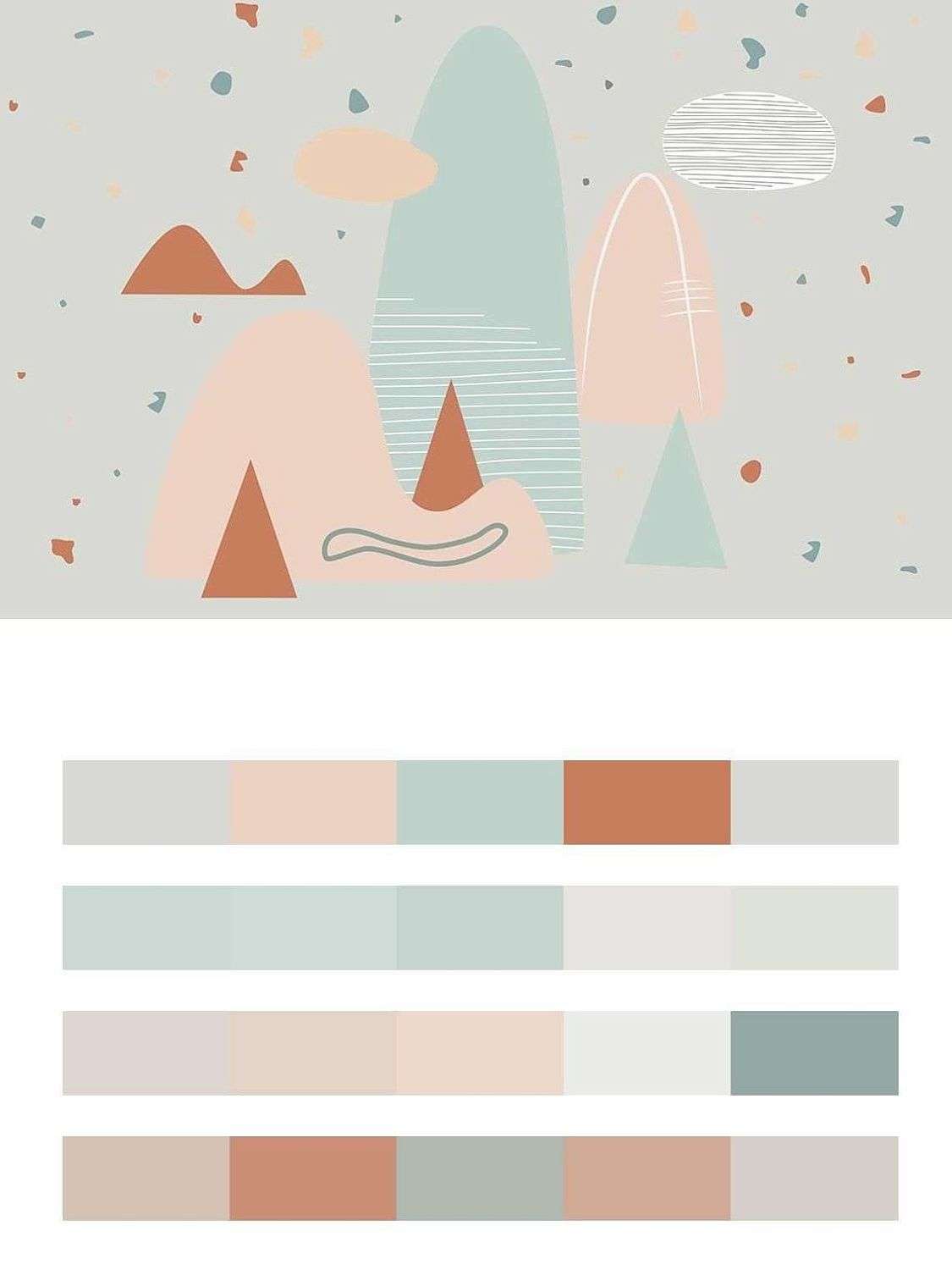 Скандинавские розовые горы  14-096