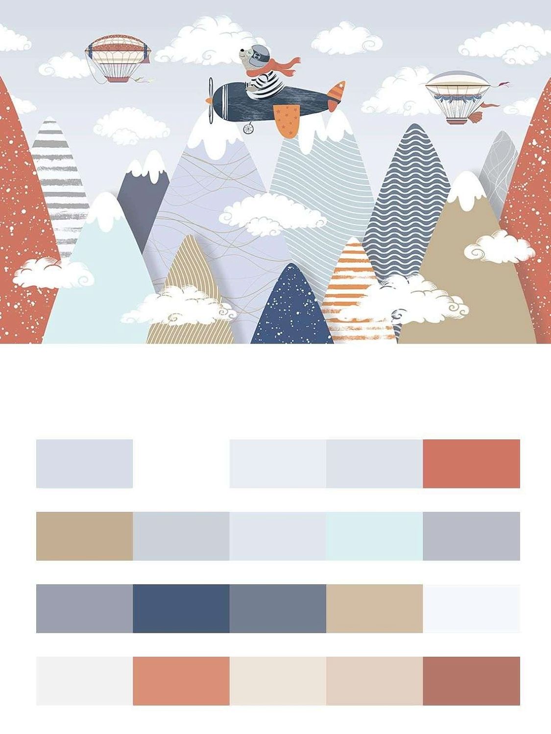 Мишка-летчик в горах  12-1460