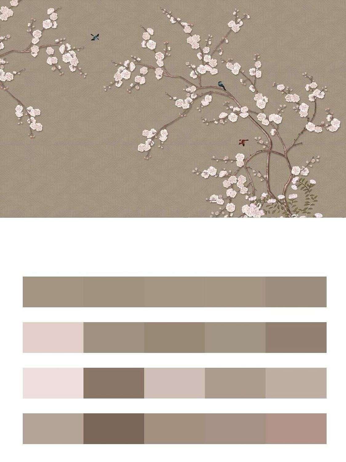 Розовая веточка сакуры  9-1689