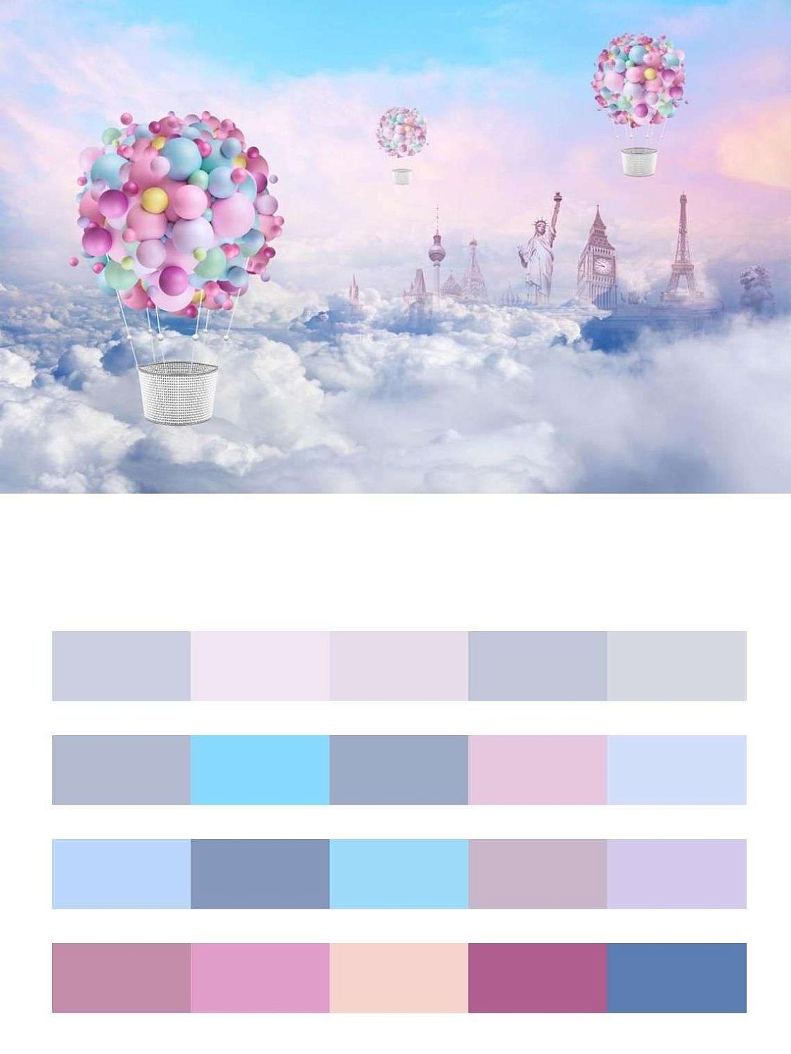 Красочный воздушный шар  14-243