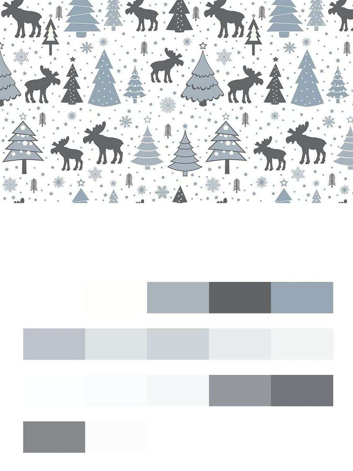 Елочки и лоси  12-687