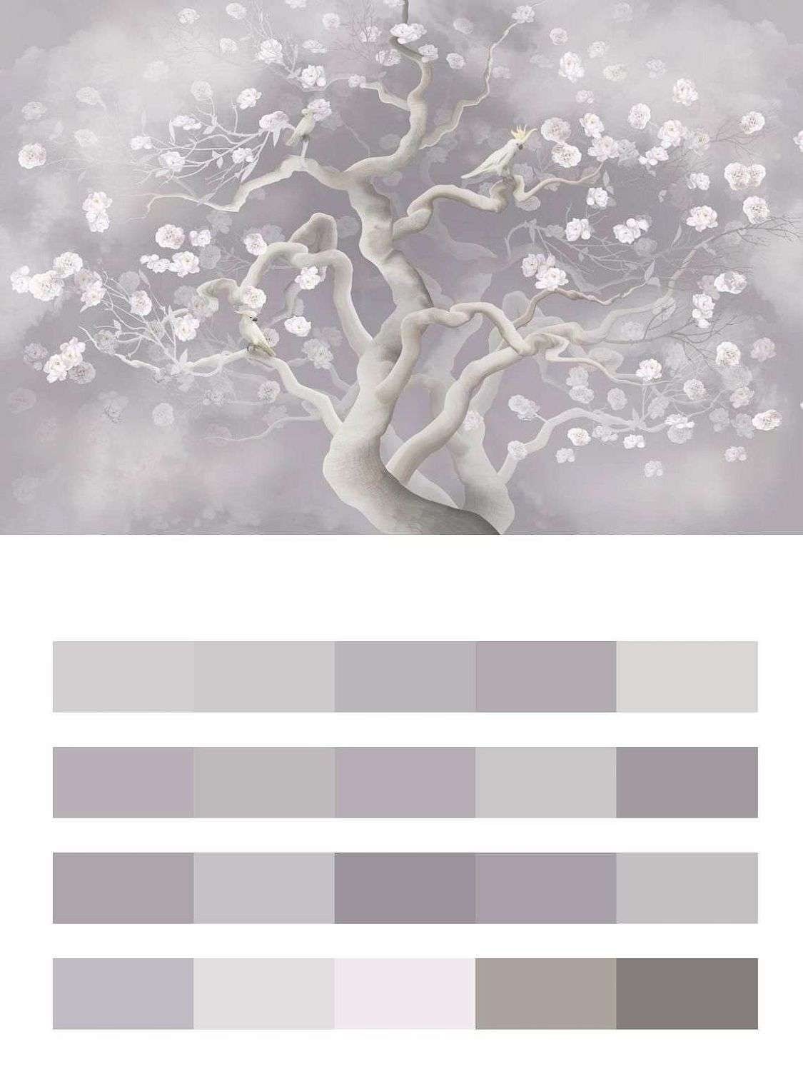 Дерево с попугаями Какаду  13-590