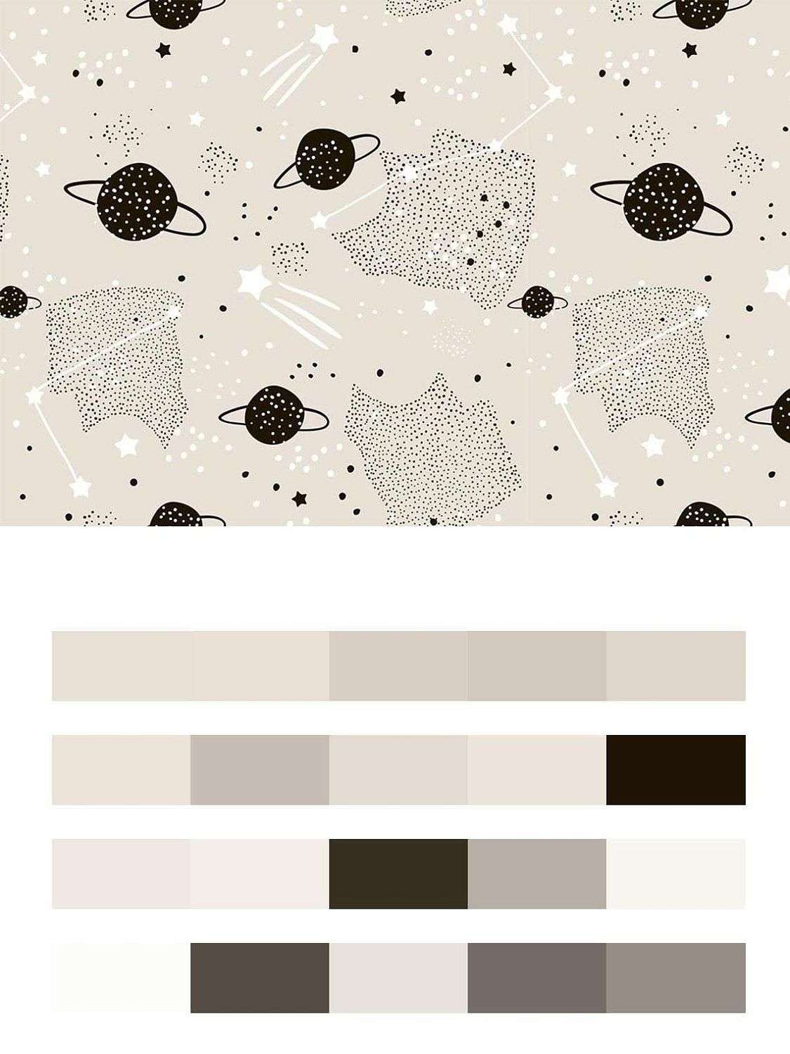 Космос бежевый  12-701