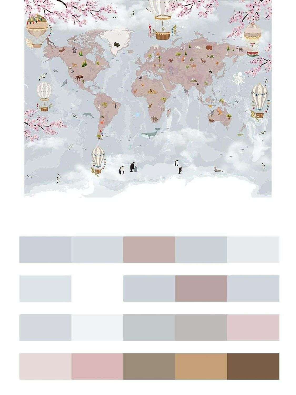 Нежная карта без границ для девочки  12-1551