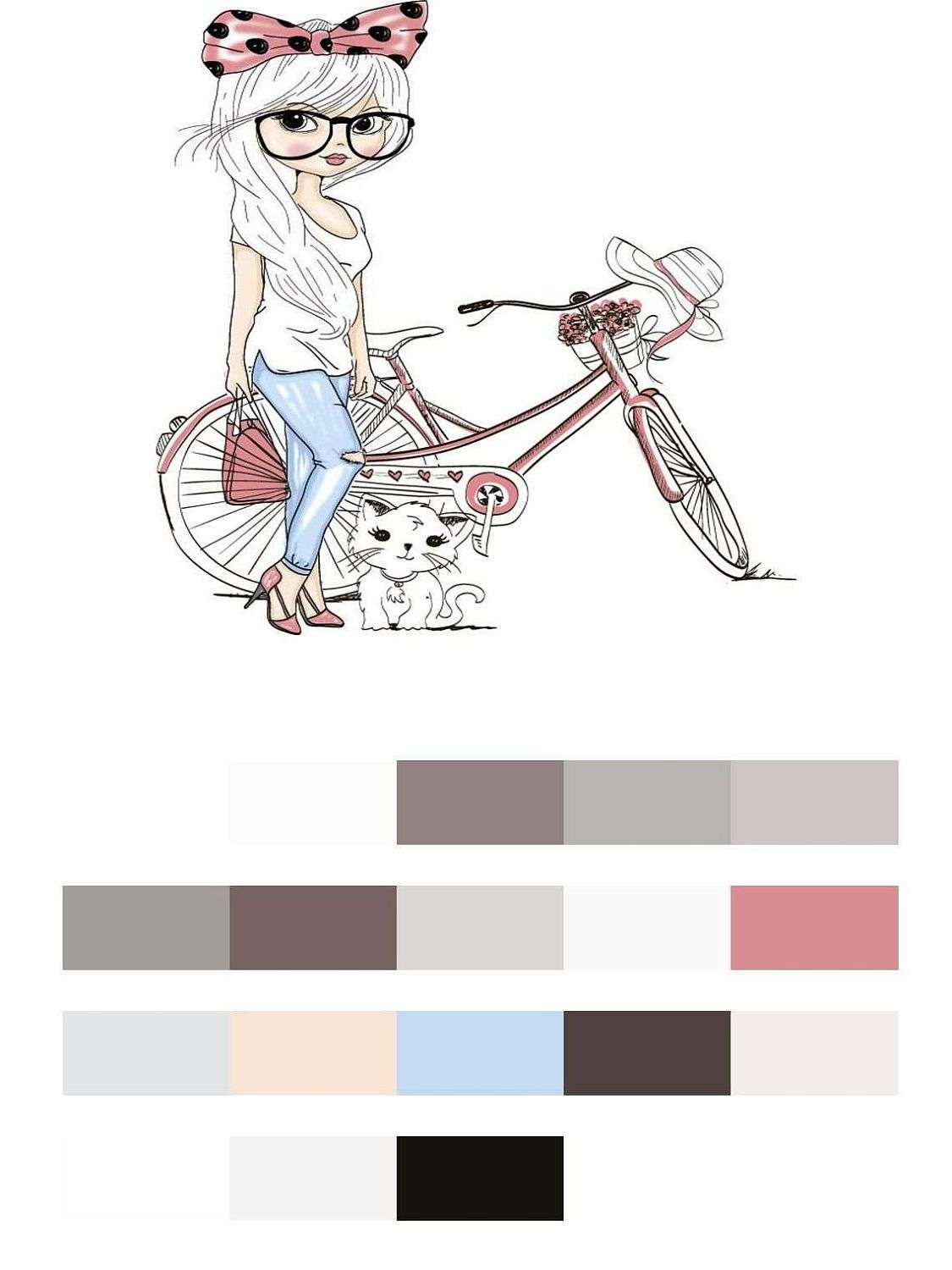 Девочка на прогулке  12-1251