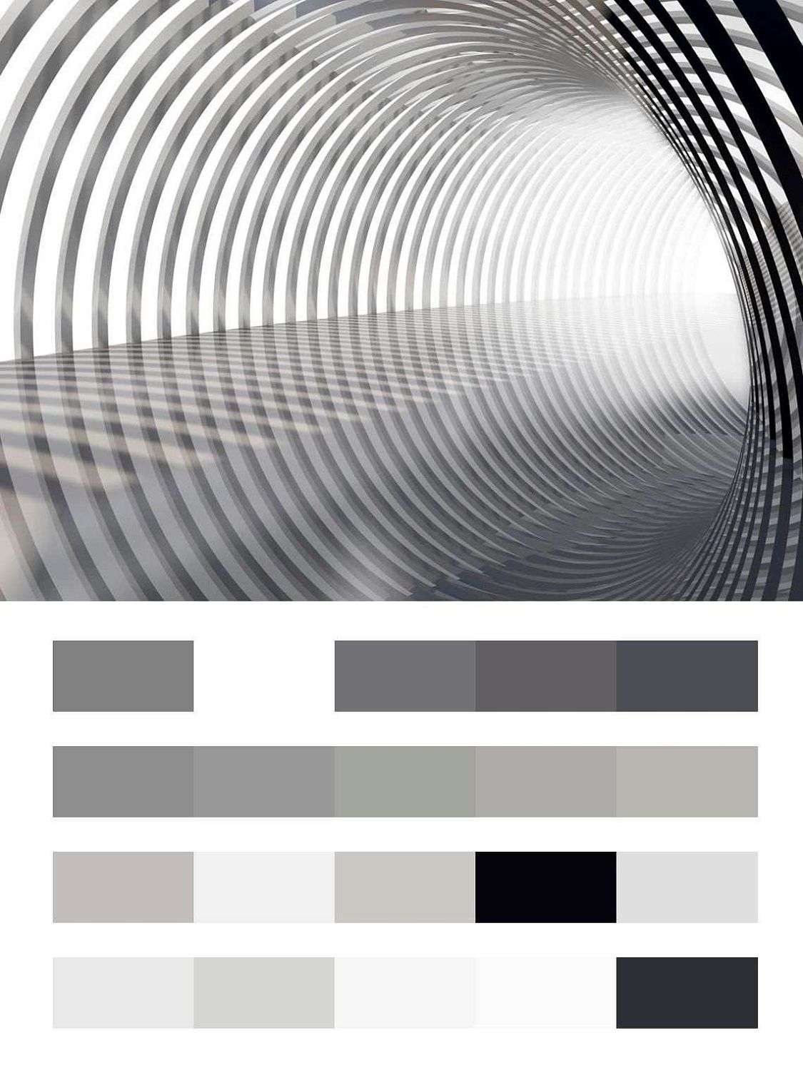 3д серебряный коридор  10-824