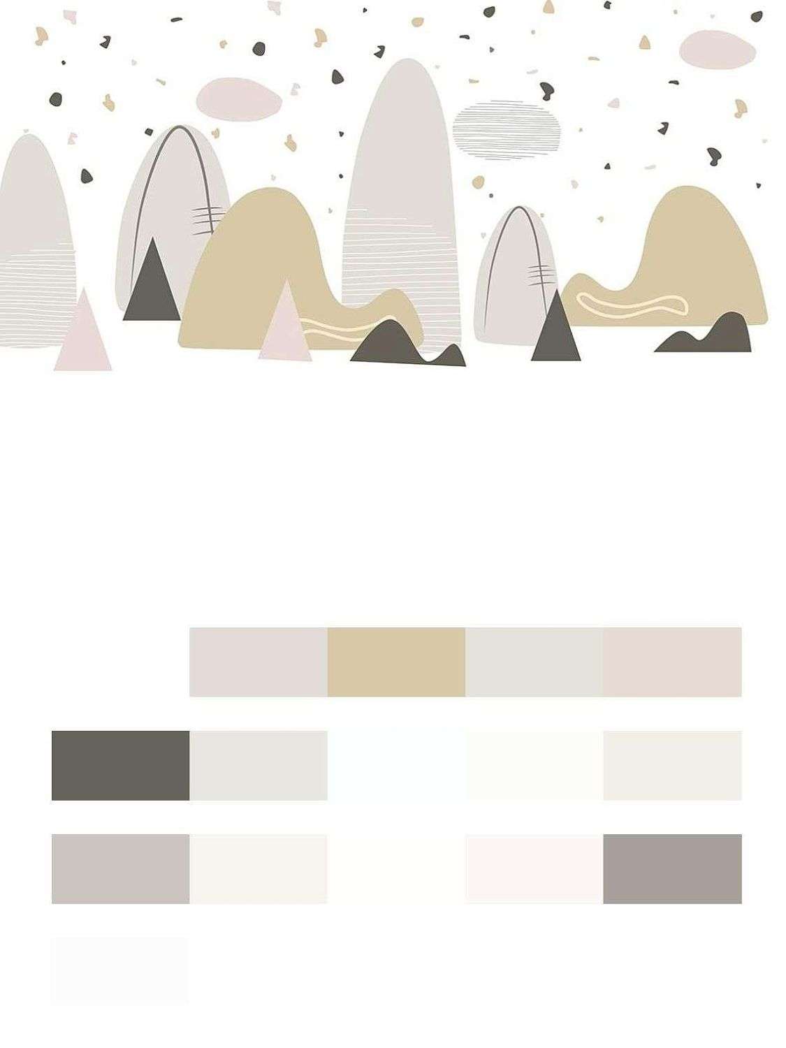 Наклейки скандинавские горы  14-095