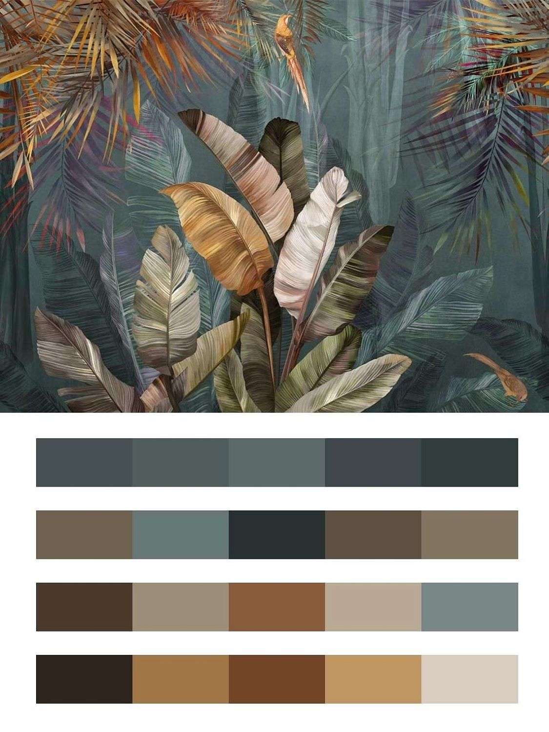 Банановые листья зеленые  14-623