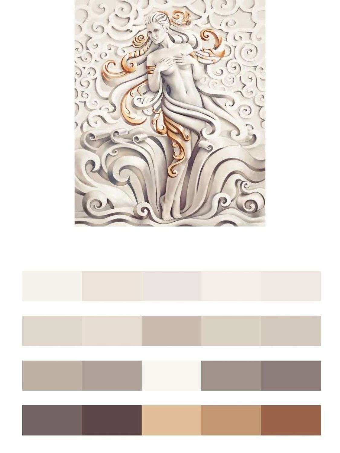 Статуя девушки золотая  10-987