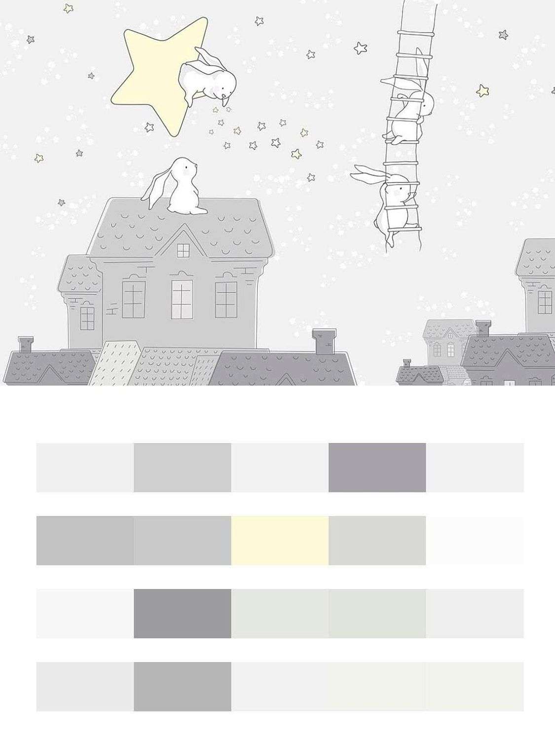 Зайчики на домиках  14-218