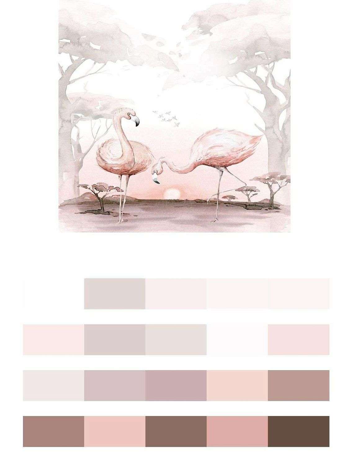 Фламинго в лесу  14-223