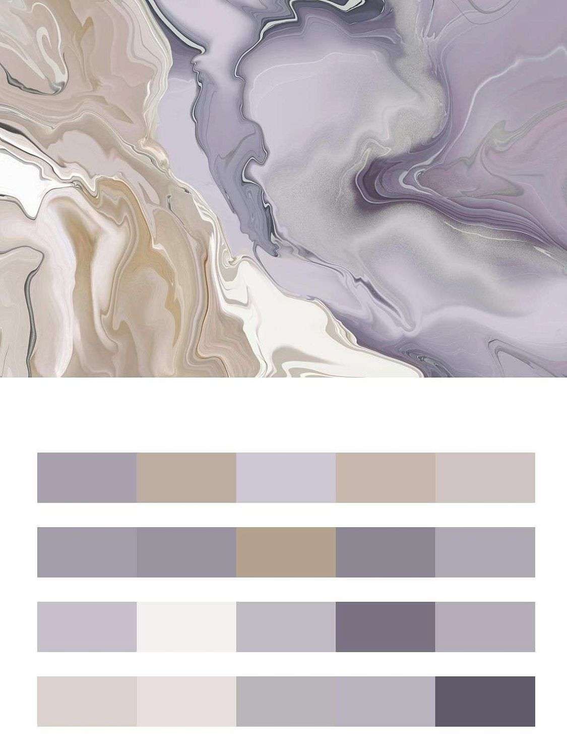 Флюид арт фиолетовый с золотом  13-595