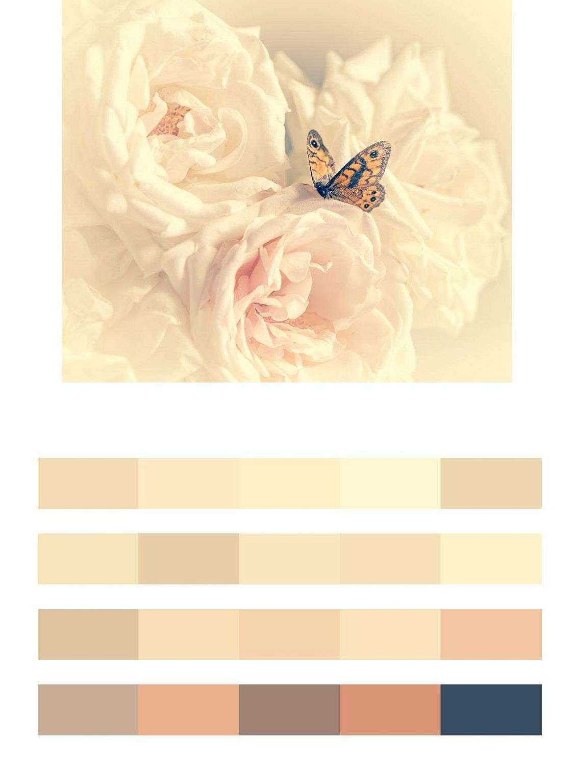 Бабочка в розах  9-037