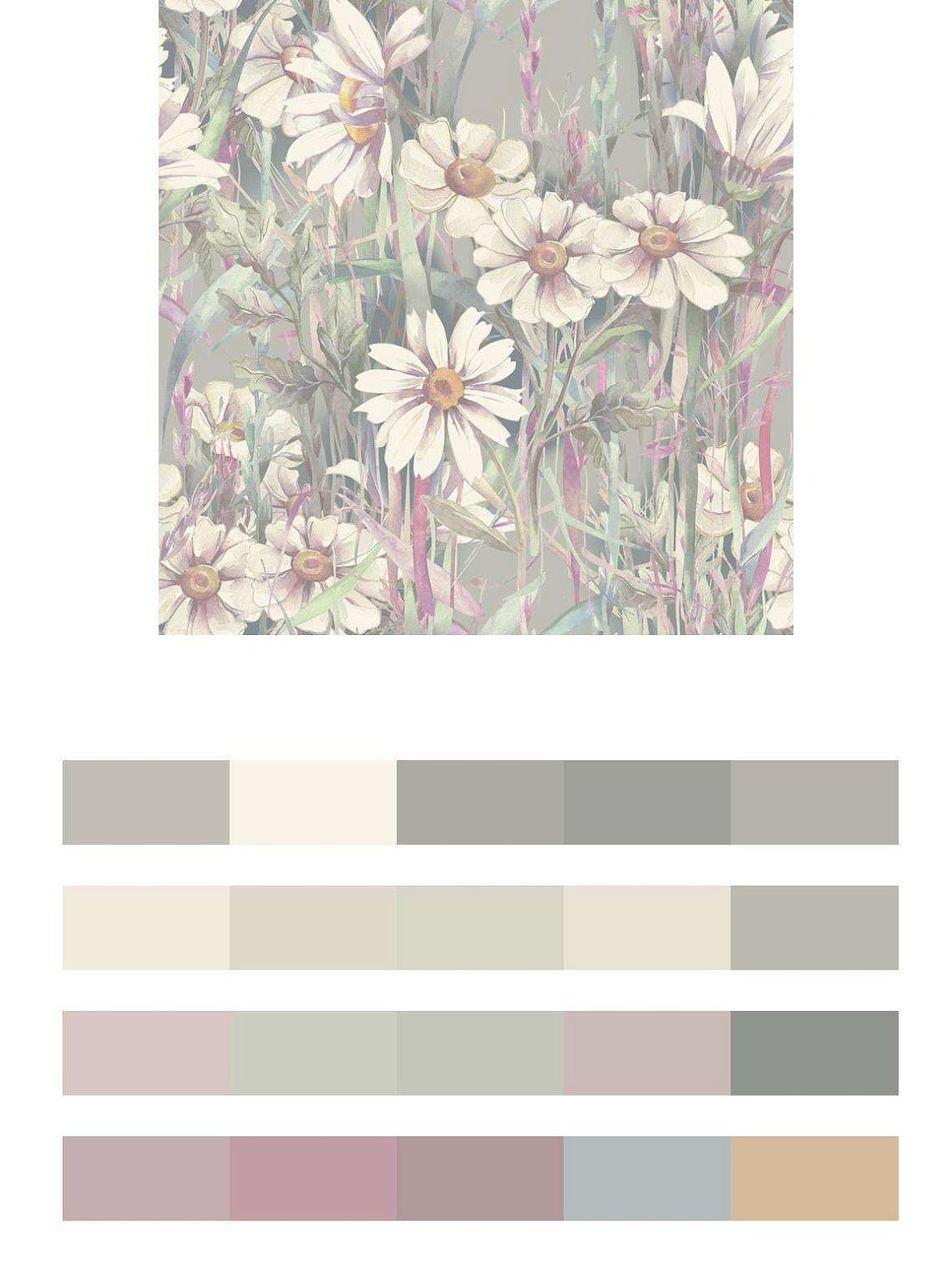 Ромашки на стену  9-096