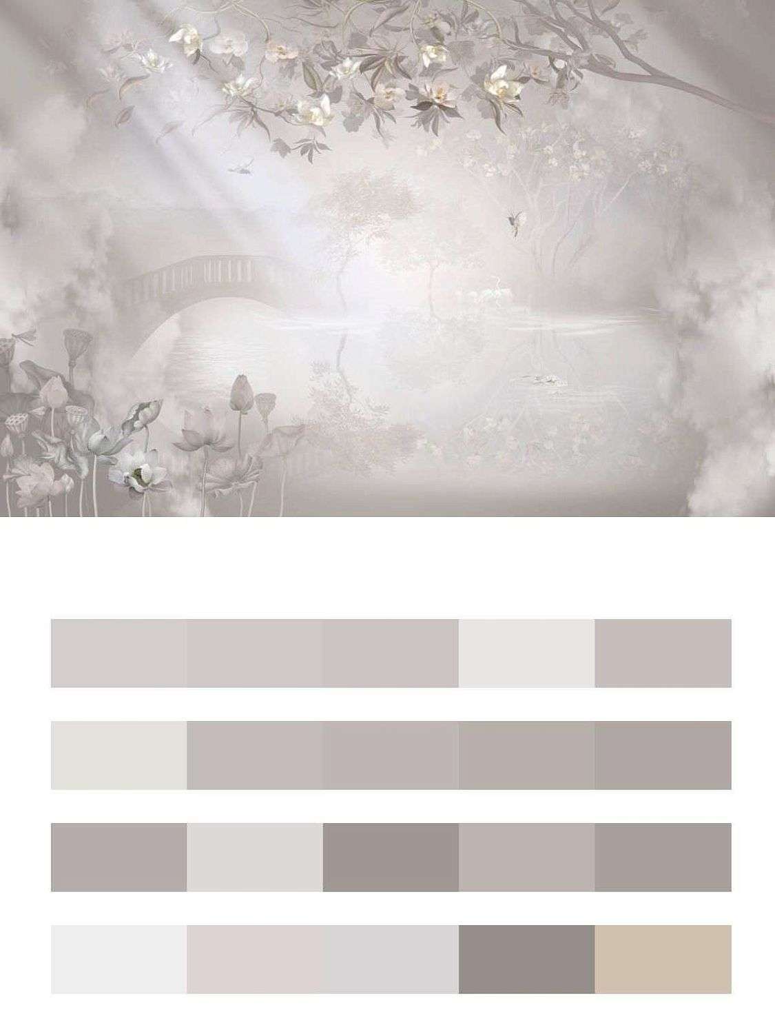 Серый лес в дымке  13-612